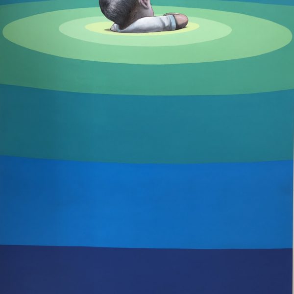 Seth "vortex bleu" 195 x 130cm