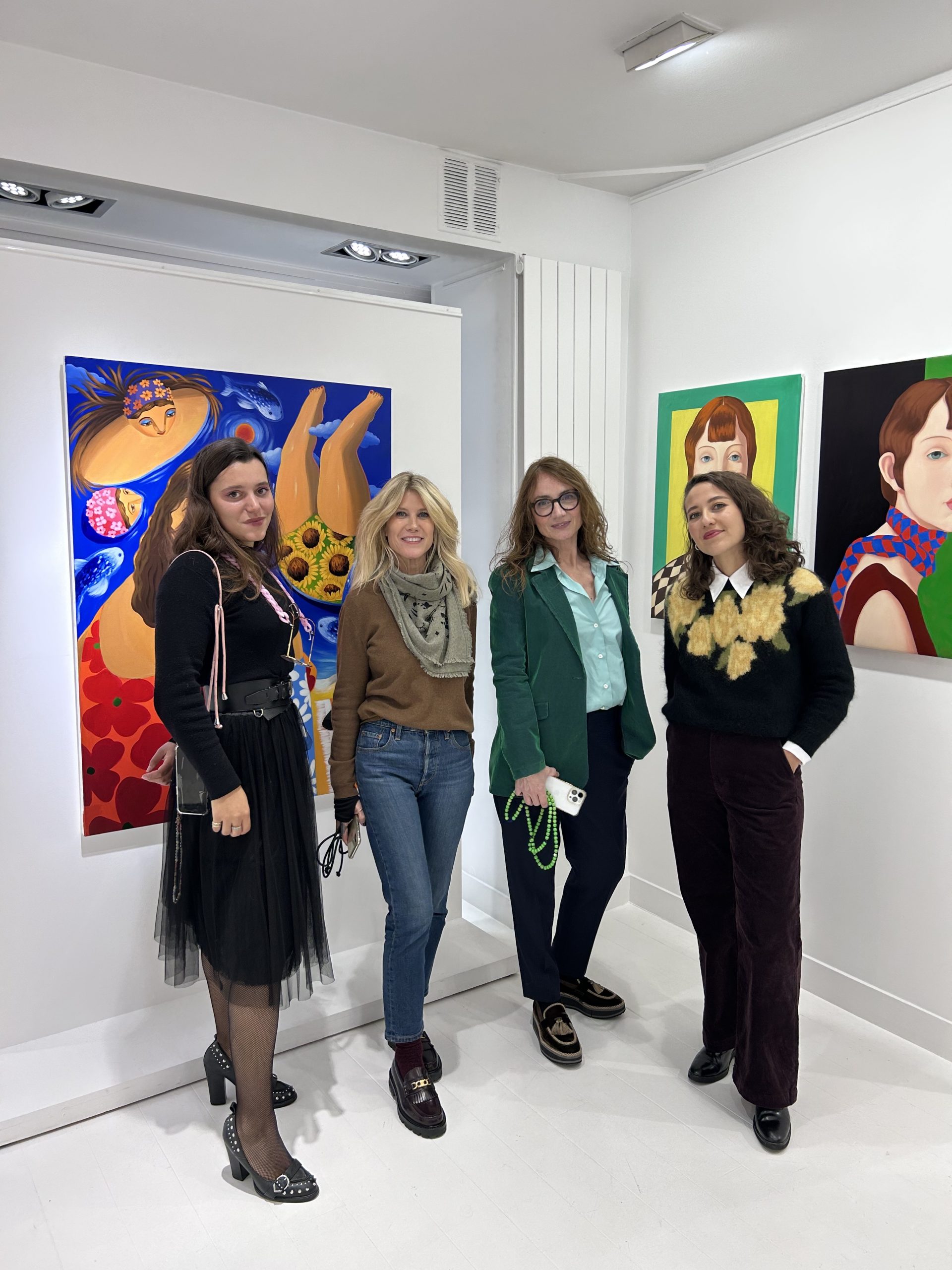 vernissage "Intercation" Galerie Zberro, Annabel Faustin, Sandrine Lanoy, Margaux Laurens